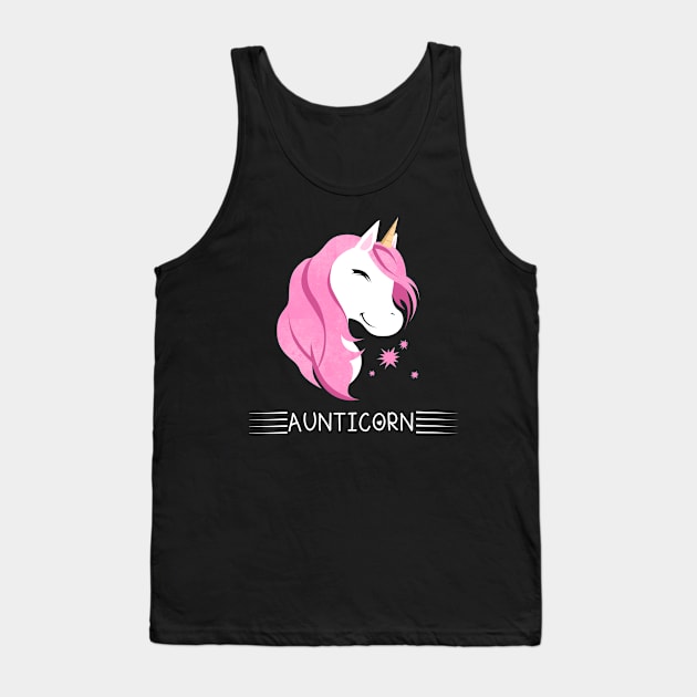 Aunticorn Aunt Unicorn Tank Top by Imutobi